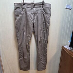 Kuhl Pants Mens 35x30 Beige Stretch Canvas Outdoor Travel Hiking Casual Pockets